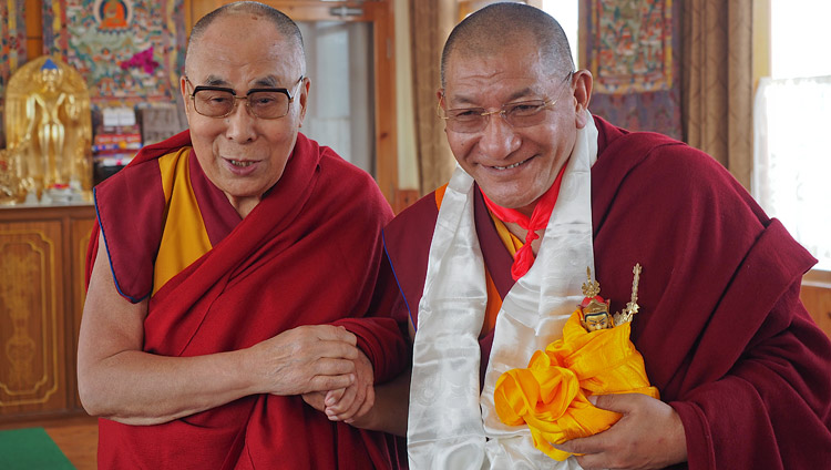 Kathok Rinpoche with His Holiness the Dalai Lama/file
