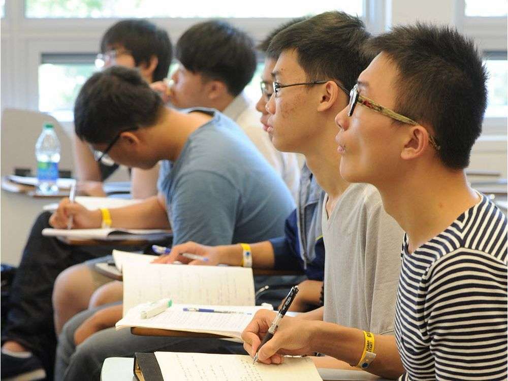 International students at UBC. Nick Procaylo_Vancouver Sun