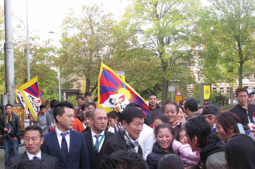 The Tibetan community in the Netherlands welcoming CTA President Dr. Lobsang Sangay in Amsterdam in November 2018. PC -tibet.net