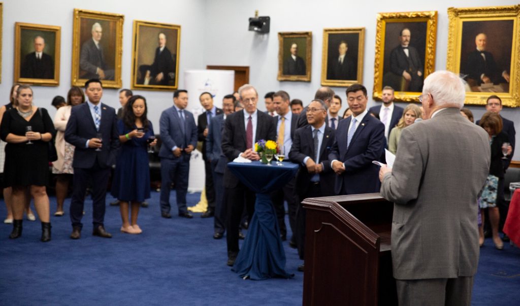 The reception for CTA President at he Rayburn House in Washington DC on Sept. 9, 2019. photo- tibet.net