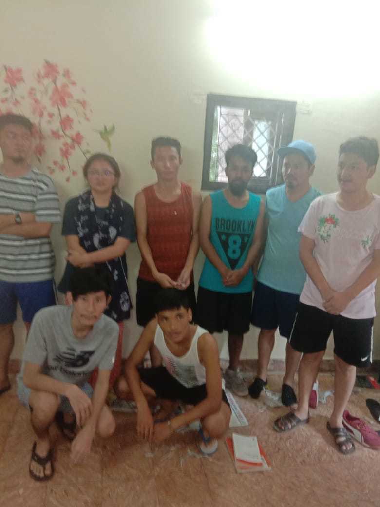 Tibetan students and activists arrested by Tamil Nadu police on Sunday and detained at Chennai central jail. Photo courtesy- TSAM