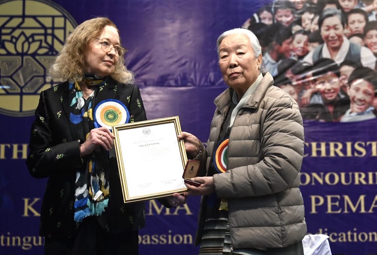 Jetsun Pema honoured with Christmas Humphreys Award for lifelong service to Tibetan education