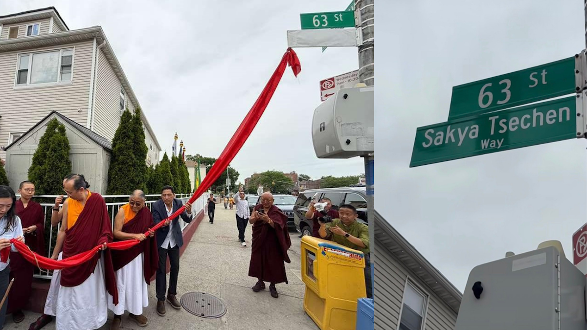 Street co-named ‘Sakya Tsechen Way’ in Queens, New York