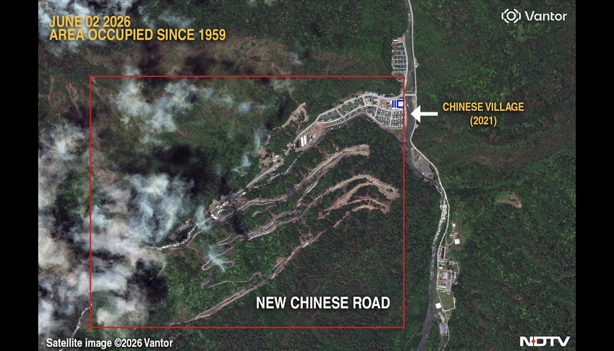 Satellite images show China expanding road network in Arunachal Pradesh