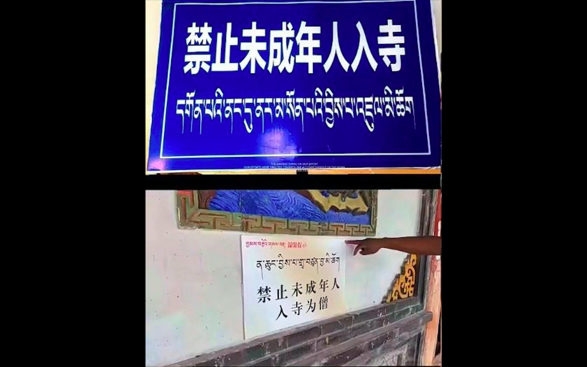 Chinese government prohibits Tibetan children under 18 from entering monasteries