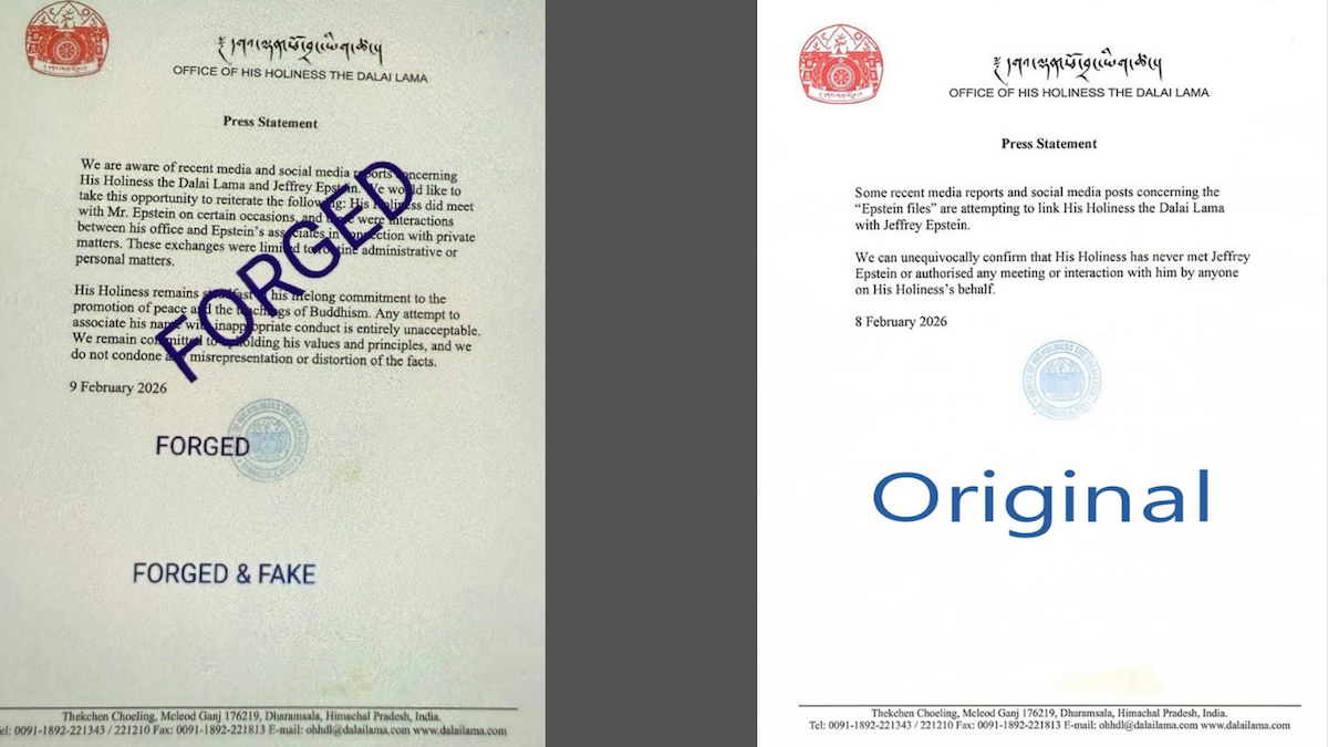 CTA condemns fake letter claiming Dalai Lama–Epstein meeting, calls it China-originated smear campaign