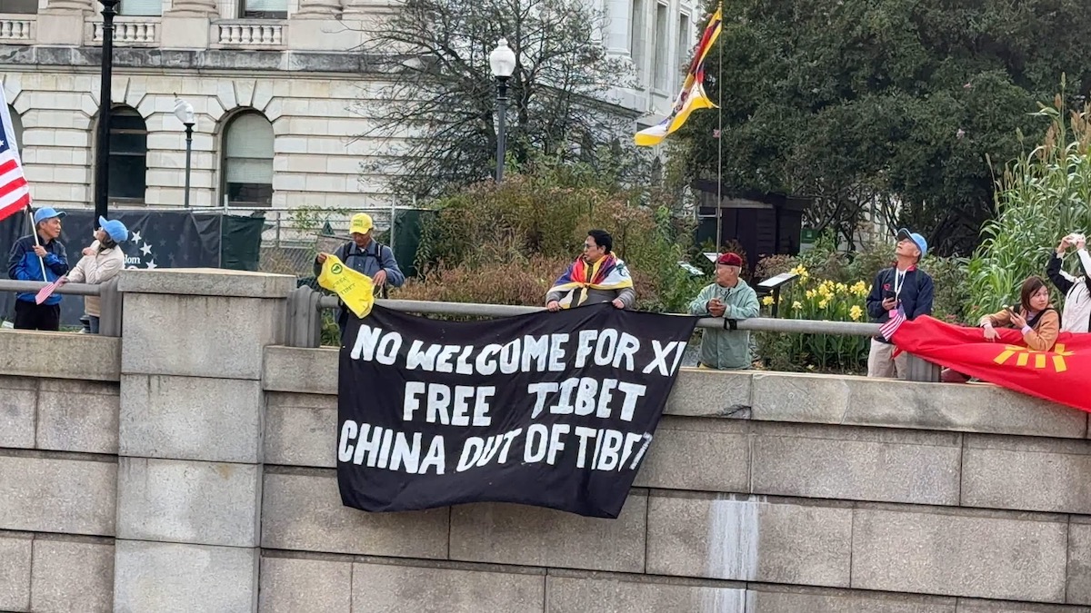 Tibetans, Uyghurs, Hongkongers, Chinese dissidents protest against Xi in Washington