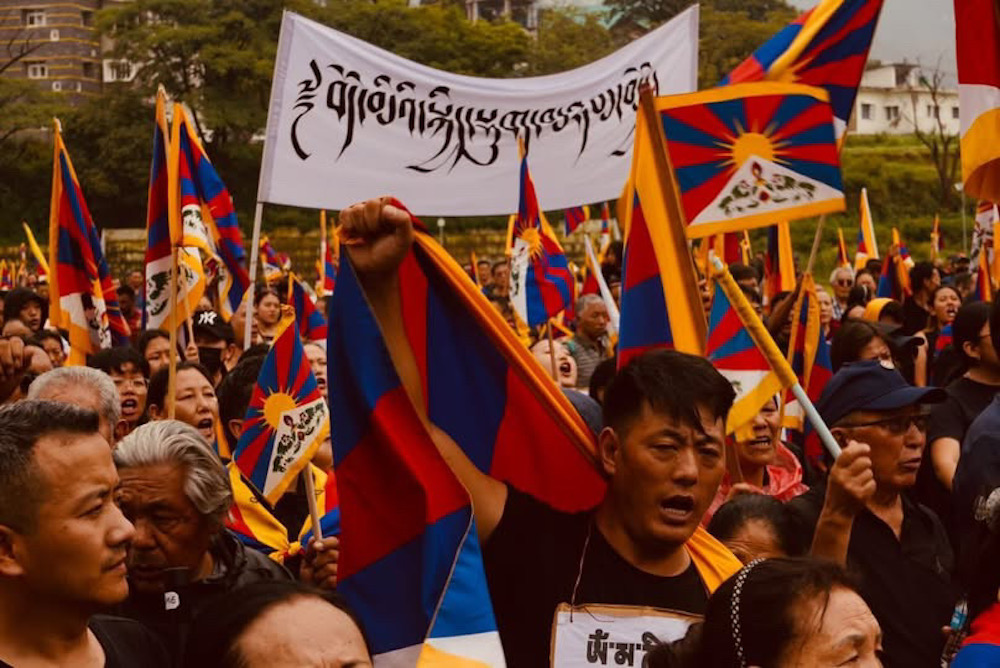 Thousands rally in Dharamshala against China’s ethnic unity law, pay tribute to late activist Lobga Rangzen