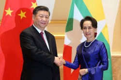 Xi Jinping and Aung San Suu Kyi